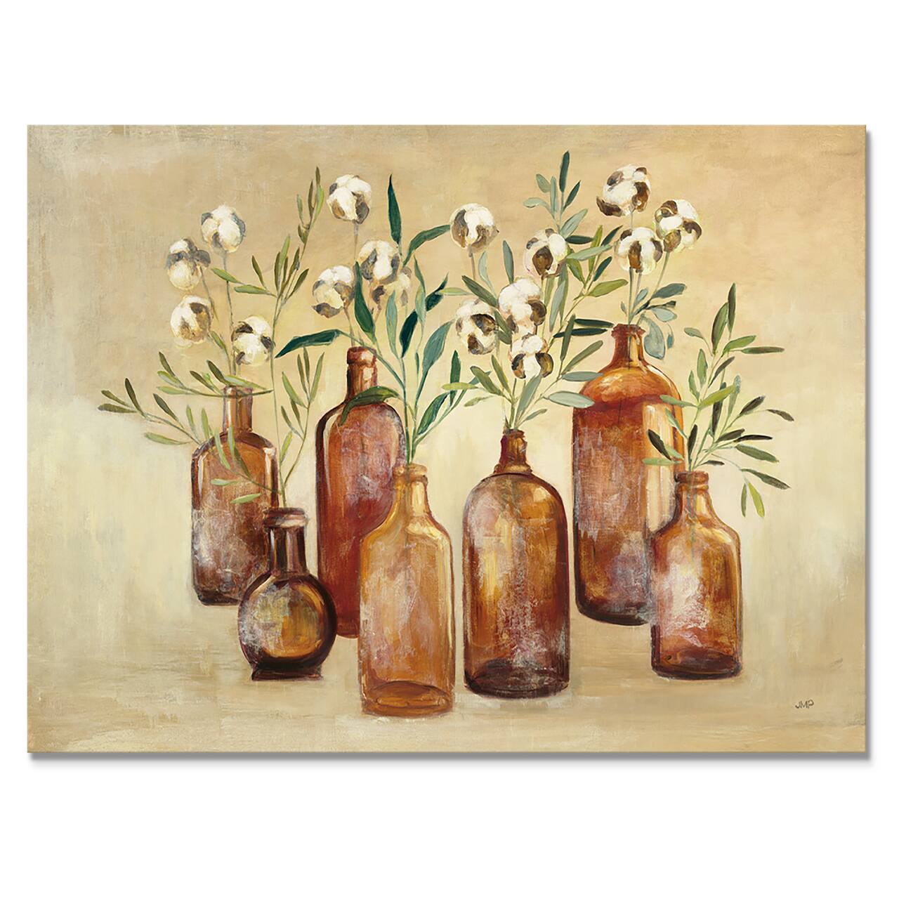 Designart - RW Cotton Still Life I - Cottage Canvas Wall Art